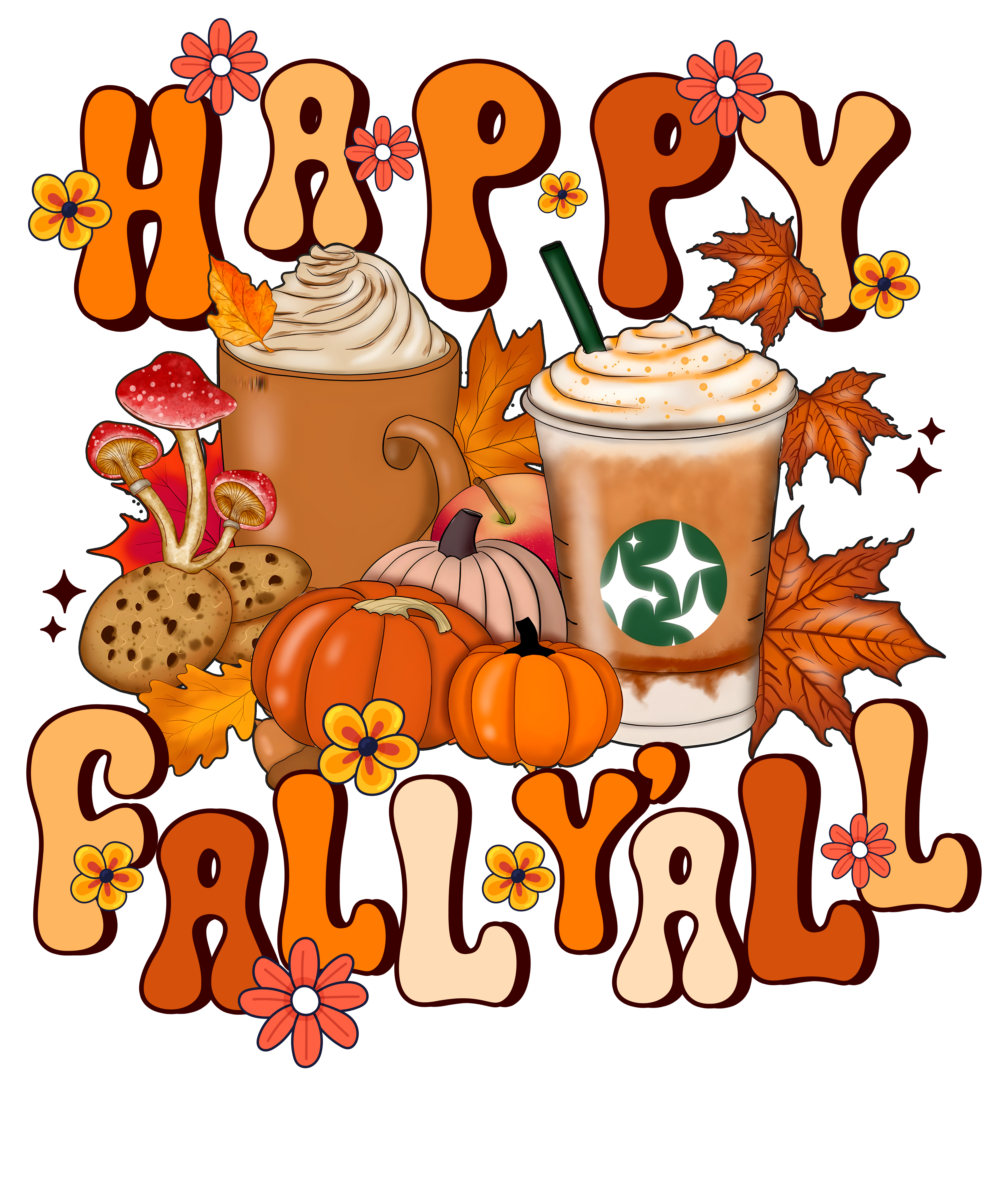 Happy Fall Yall DTF Transfers