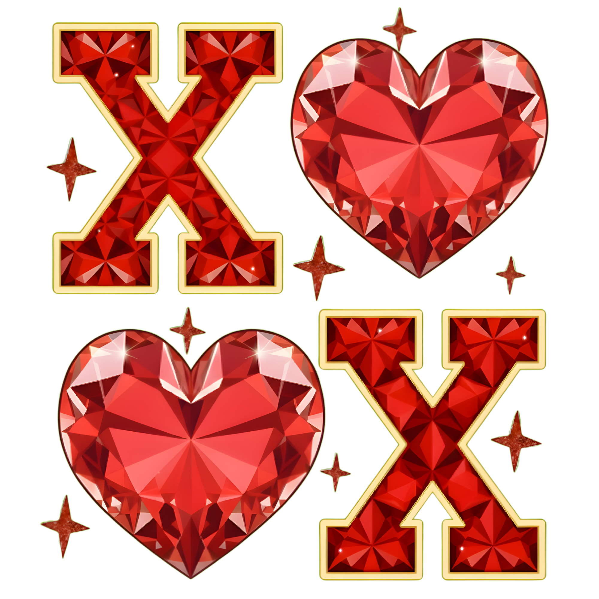 Love X Heart DTF