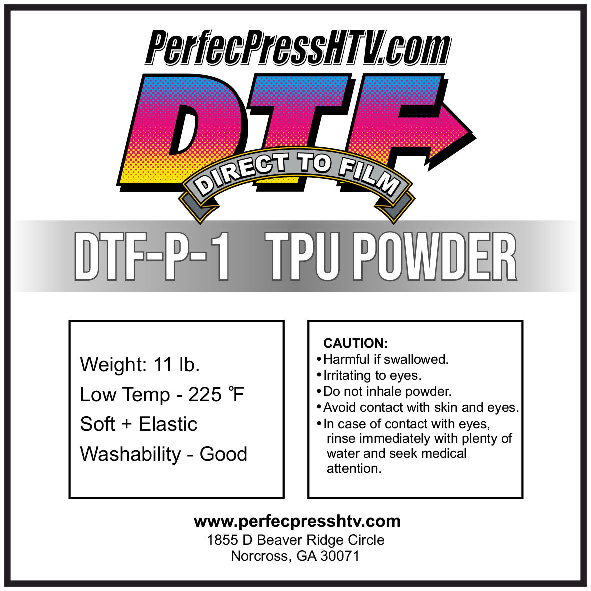 PerfecPress TPU DTF Powder
