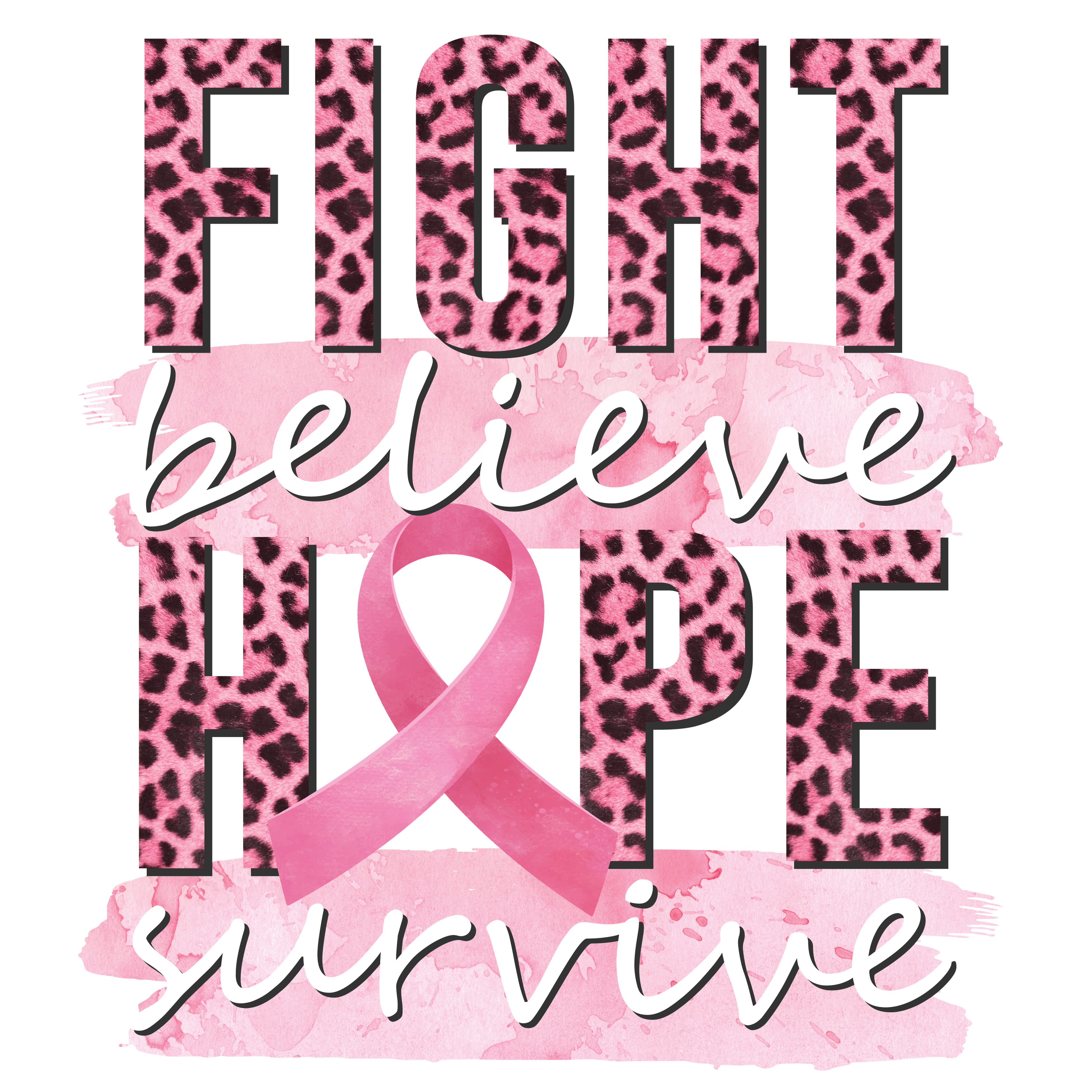 Breast Cancer Awareness Survive DTF Transfers