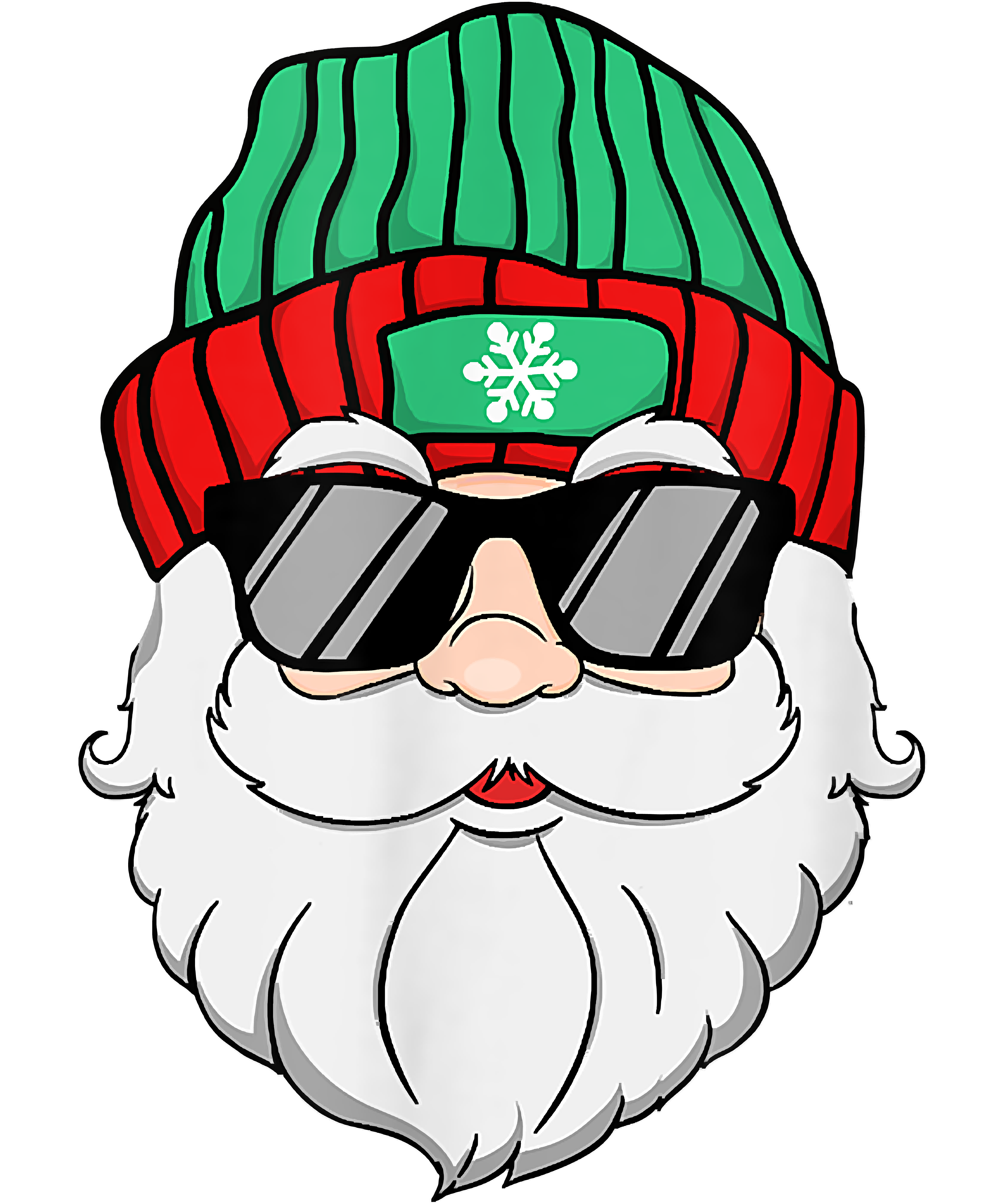 Funny Santa Christmas DTF Transfers