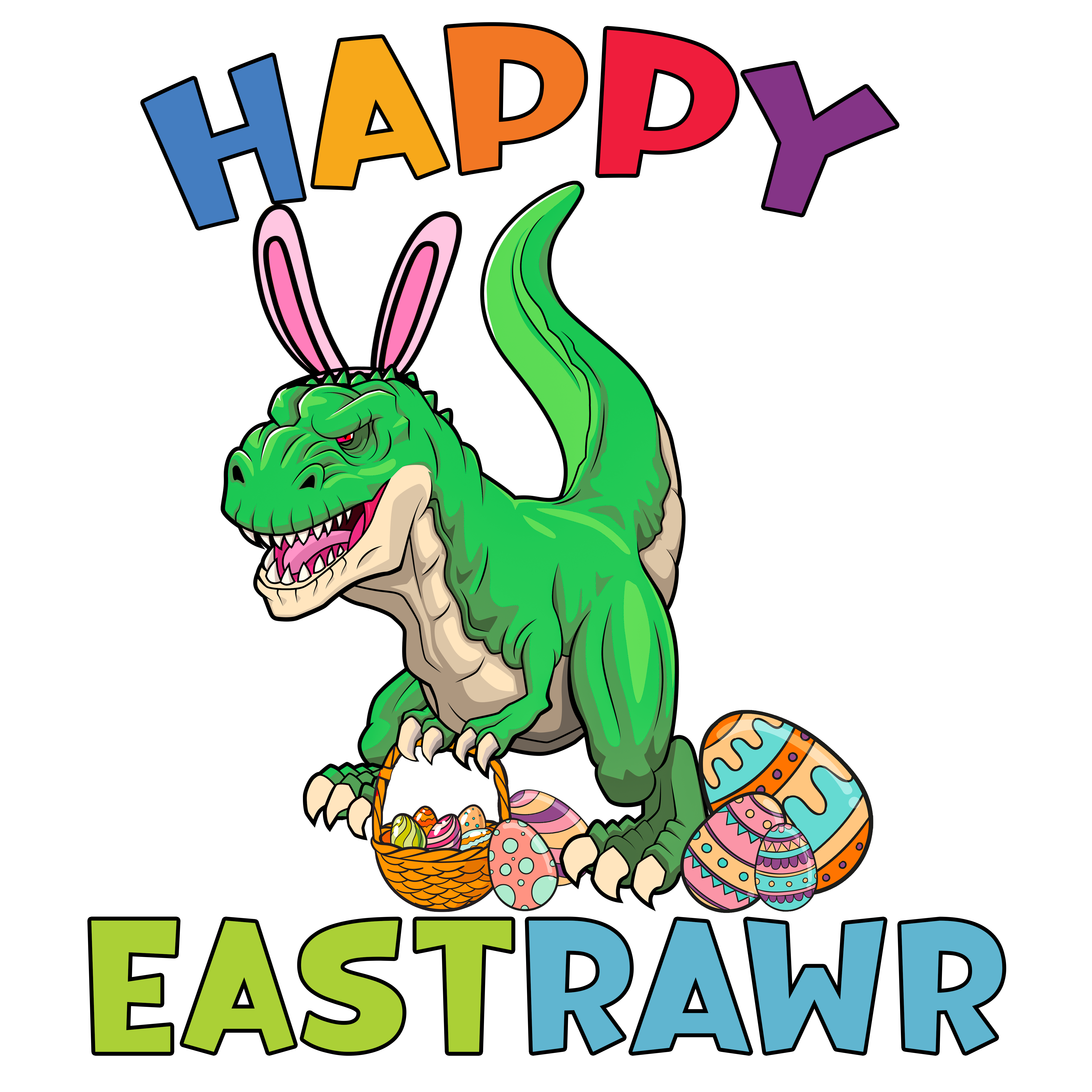 Happy EastRAWR DTF