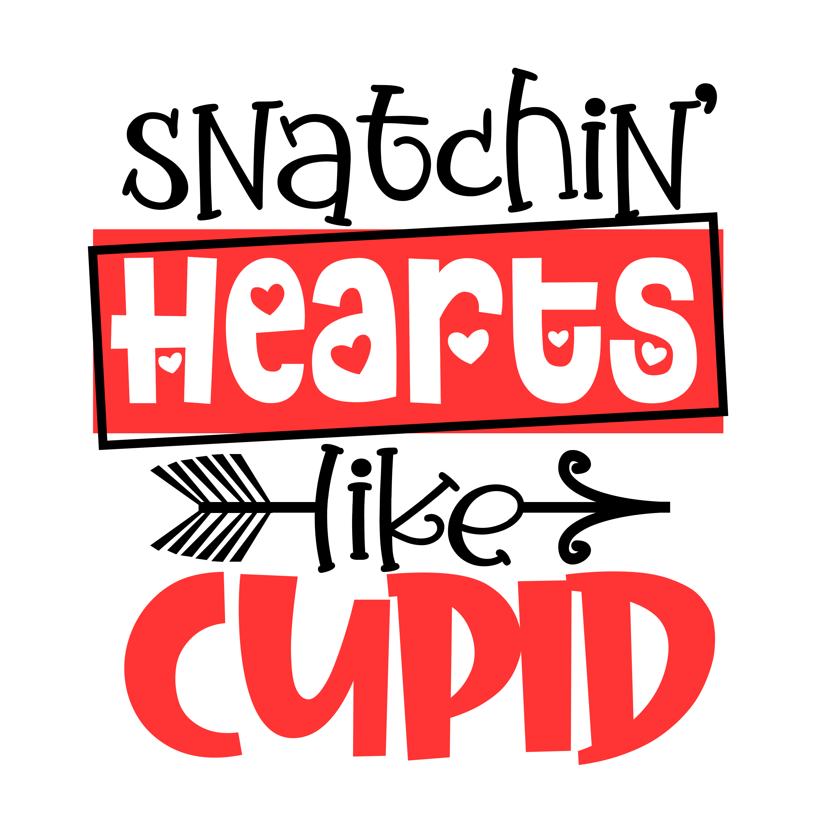 Snatching Hearts DTF Transfers