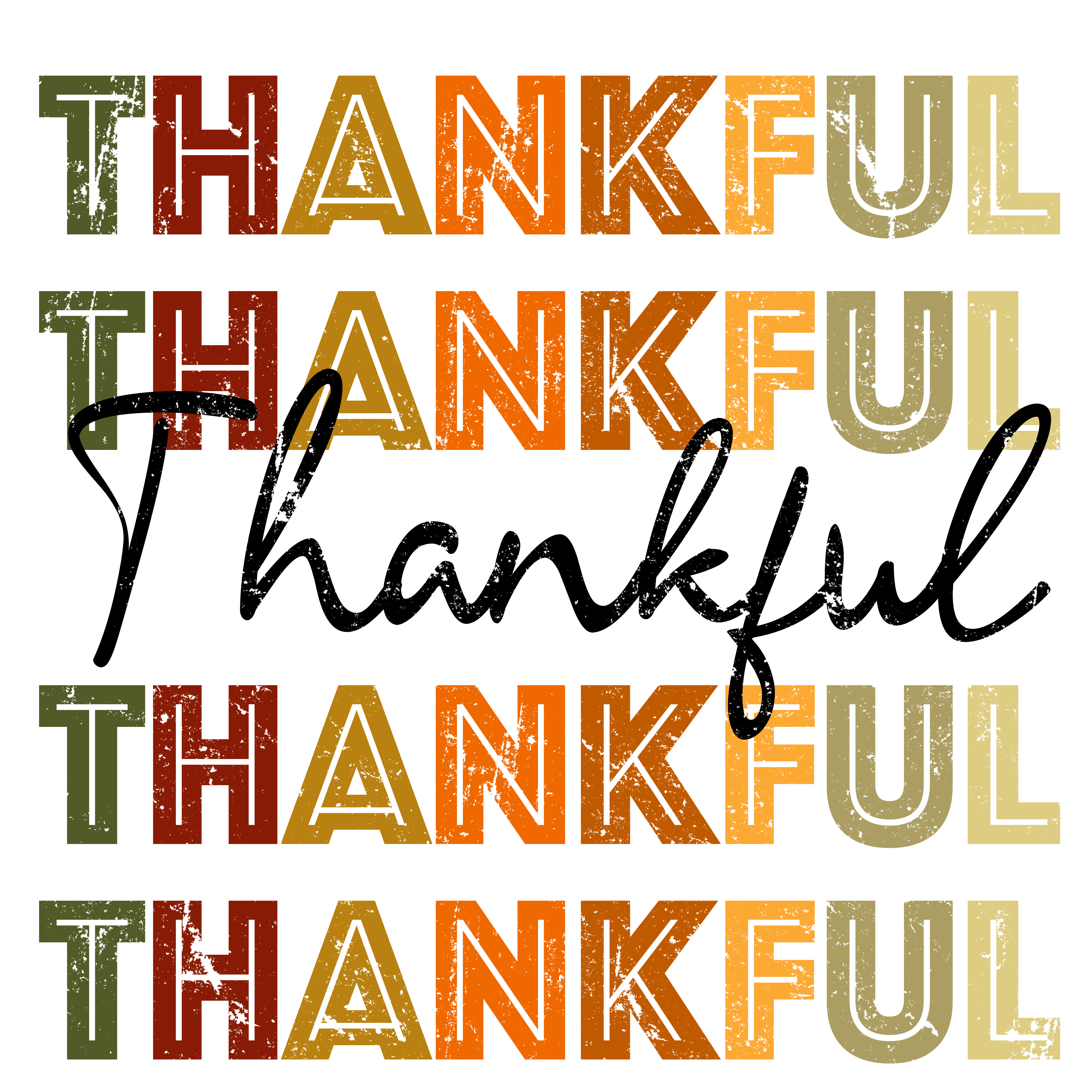 Thankful Thankful DTF Transfers