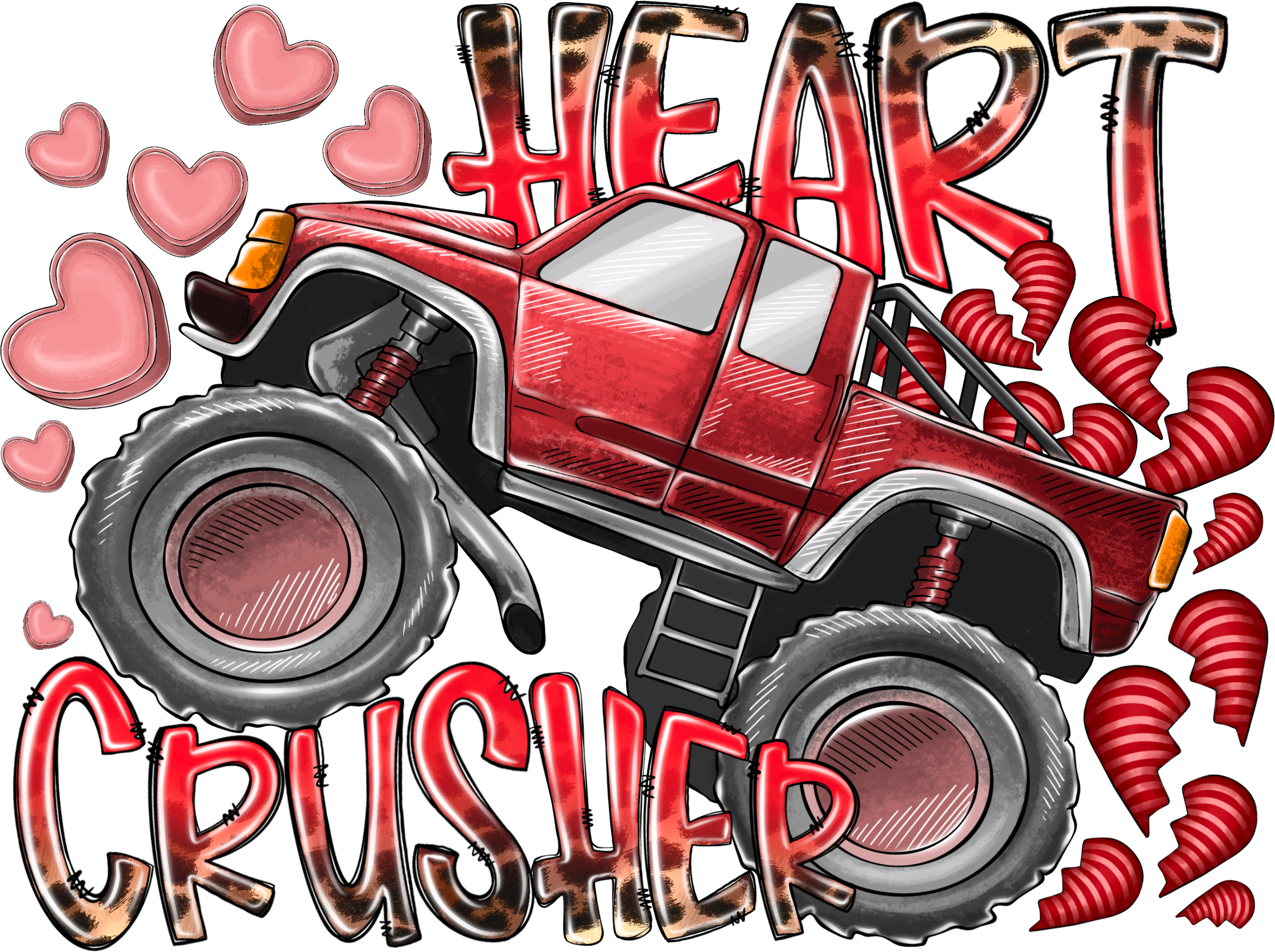Heart Crush Valentine DTF Transfers