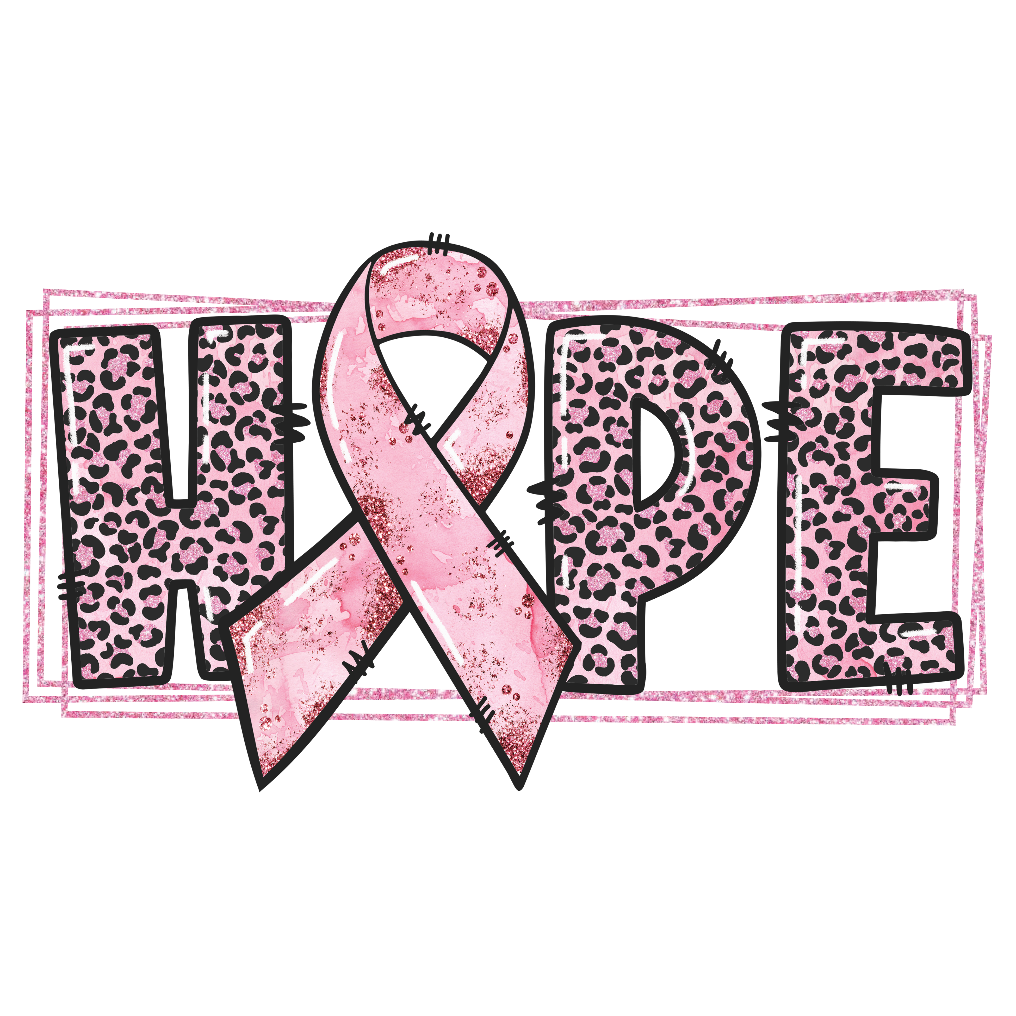 Breast Cancer Awareness Hope DTF Transfers