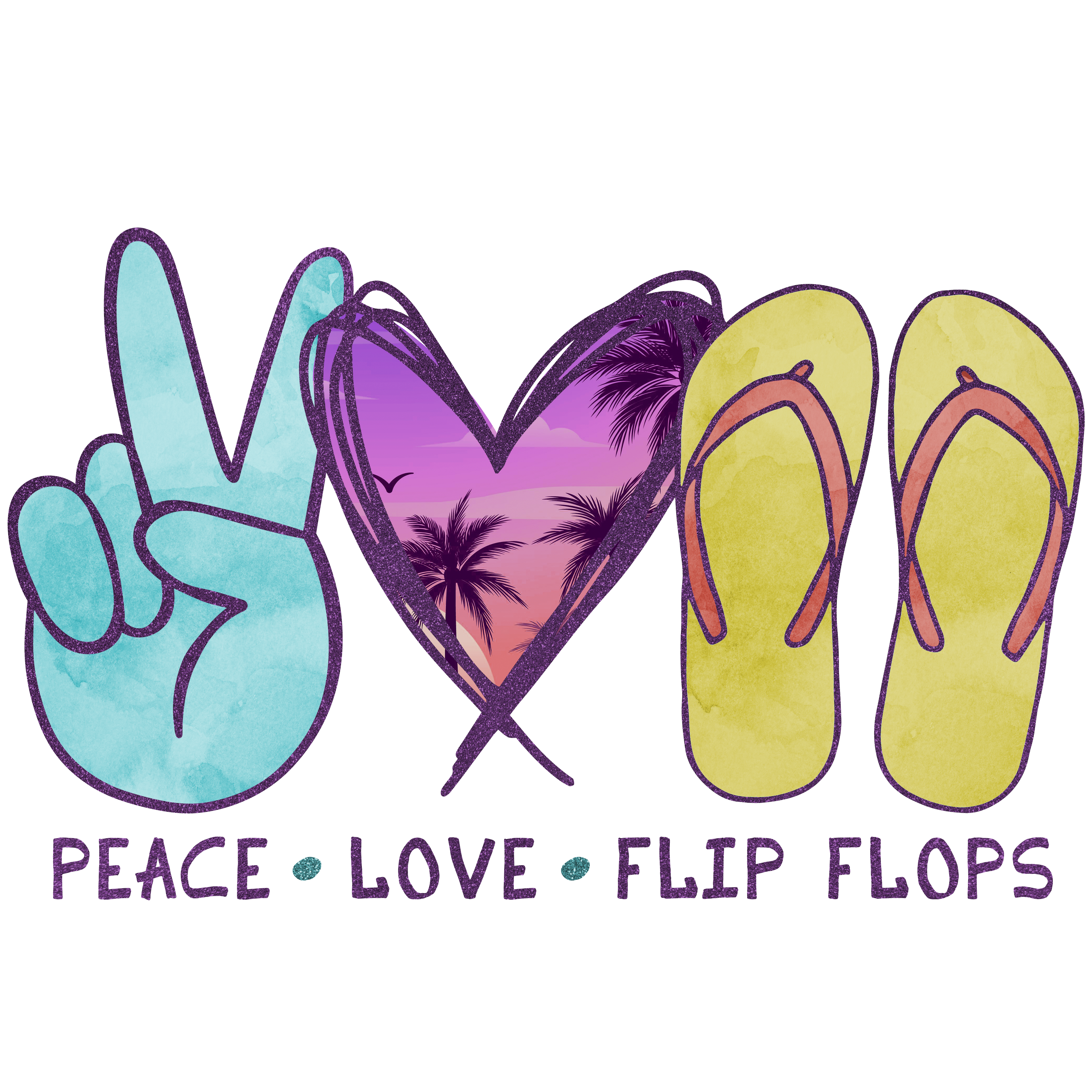 Peace Love Flipflops