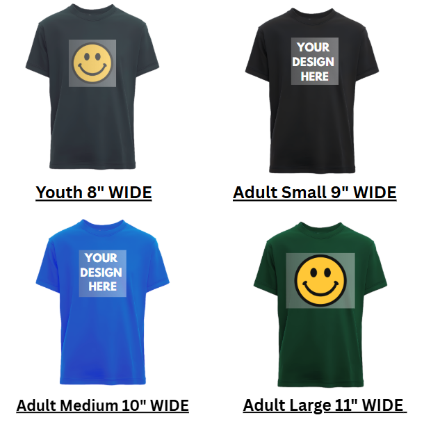 Upload Single DTF Image by Size