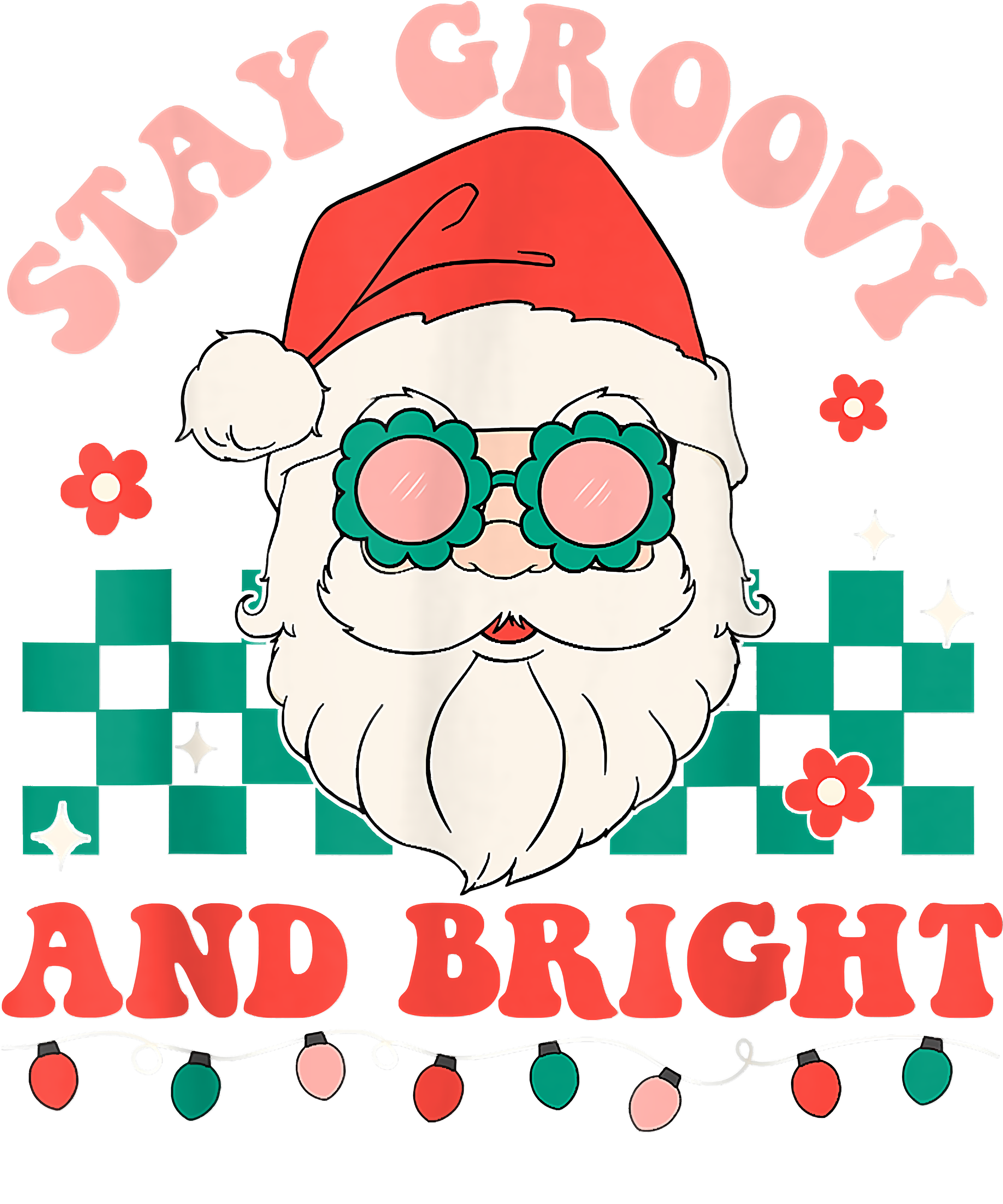 Stay Groovy Christmas DTF Transfers