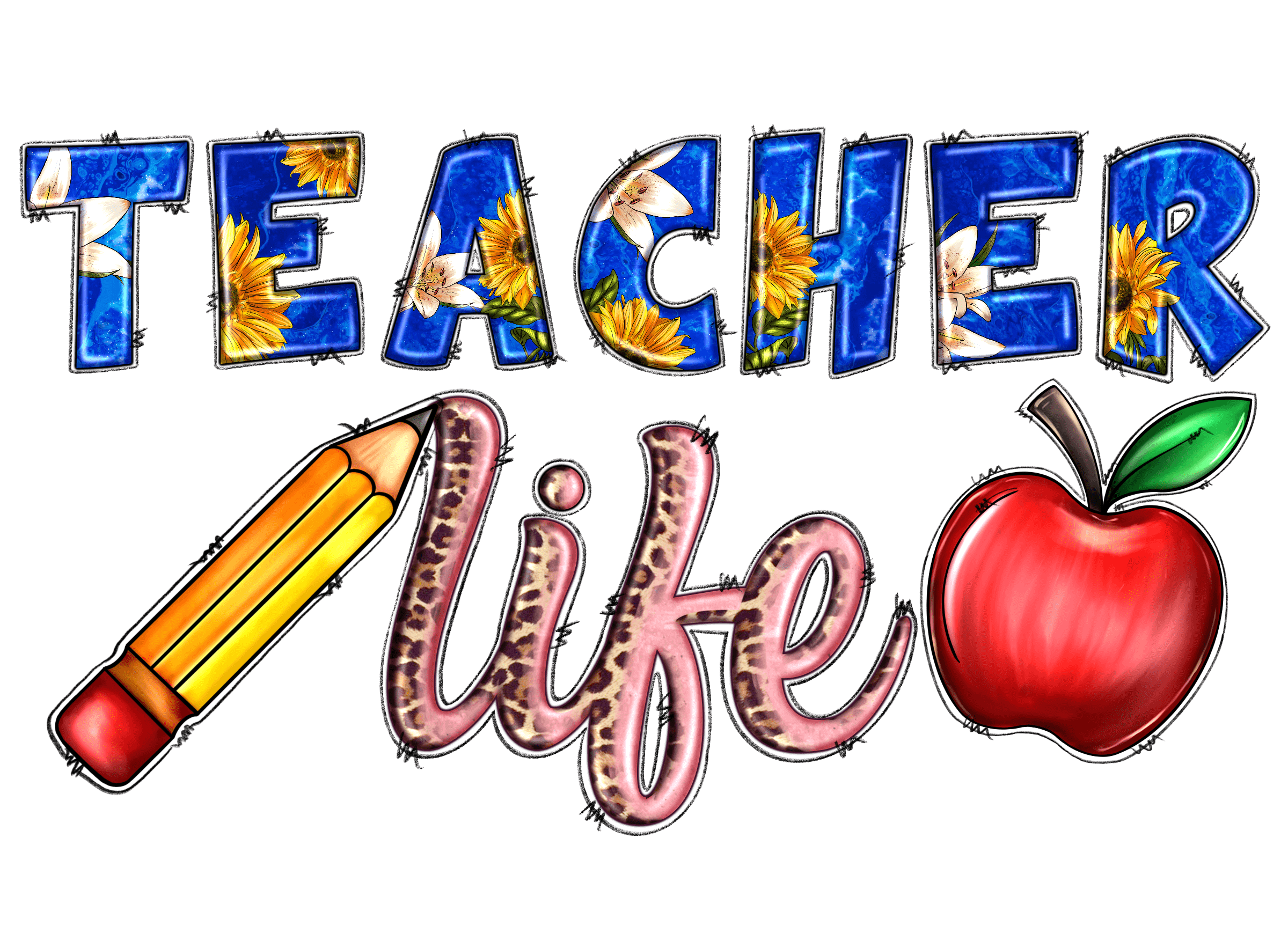Teacher Life DTF Transfers