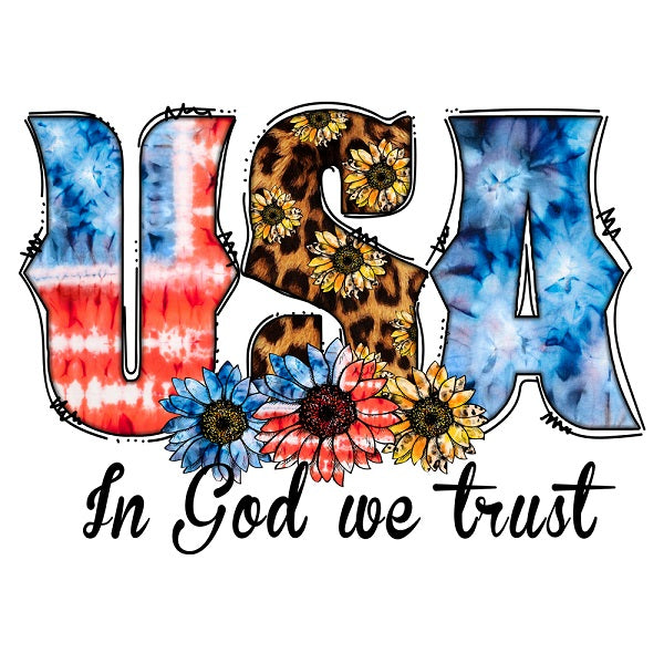 In God We Trust DTF Transfers