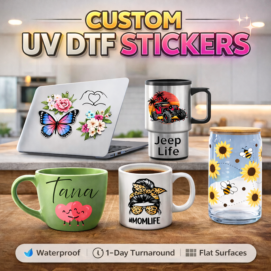 Create UV DTF Sticker Gang Sheet