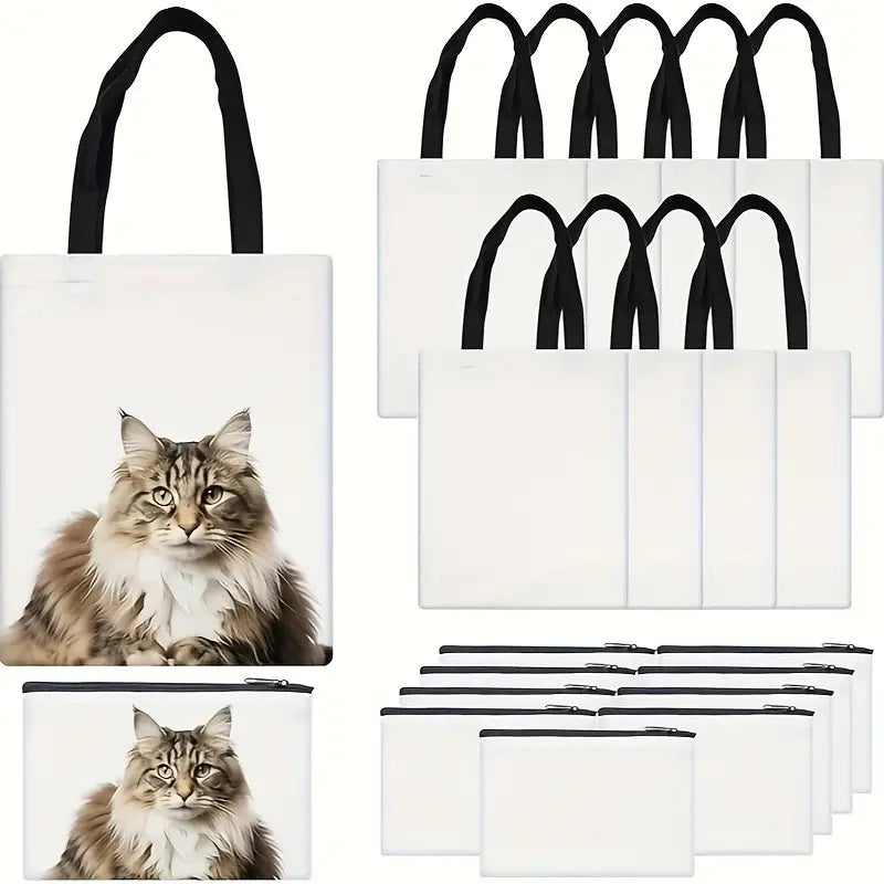 Canvas Sublimation Tote Bag 12" x 12"