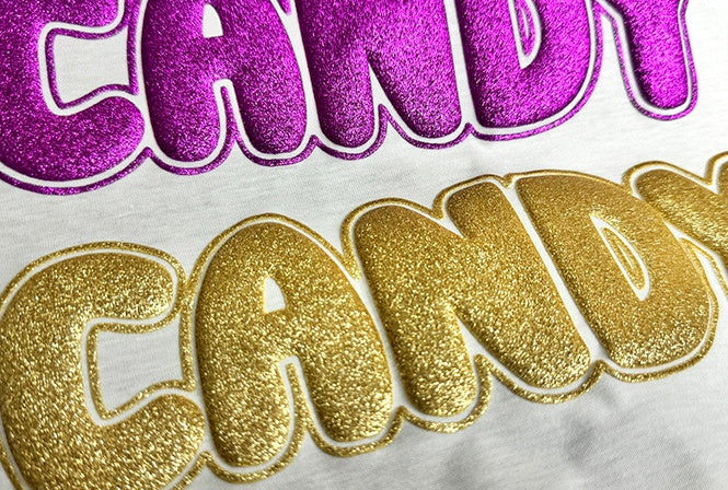 PerfecPress Metallic & Glitter Foam / Puff Vinyl 12" x 20" Sheets