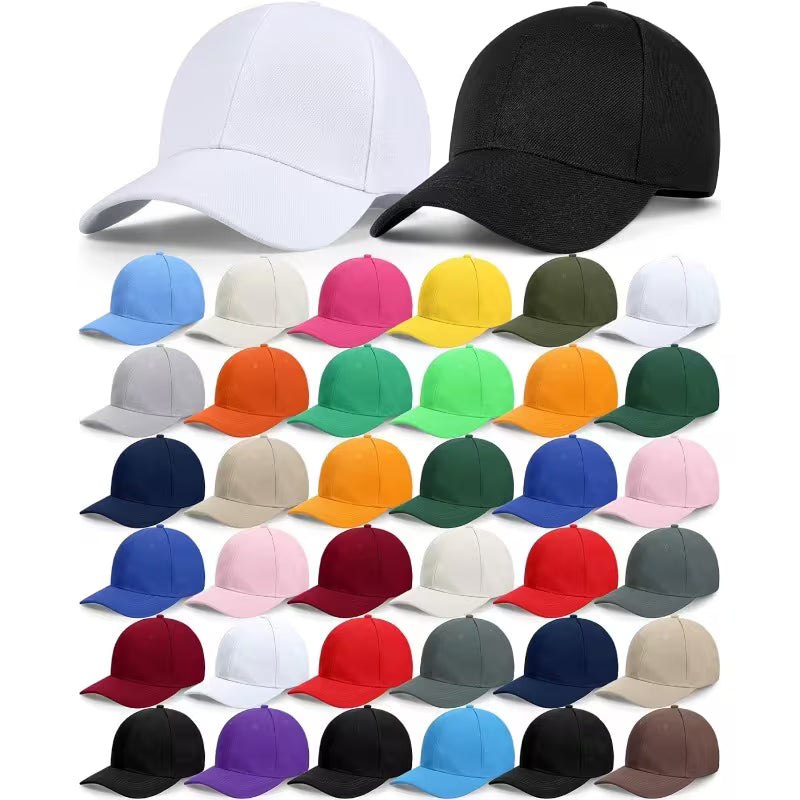 Solid Fabric Hats for Patches, DTF, HTV & Embroidery