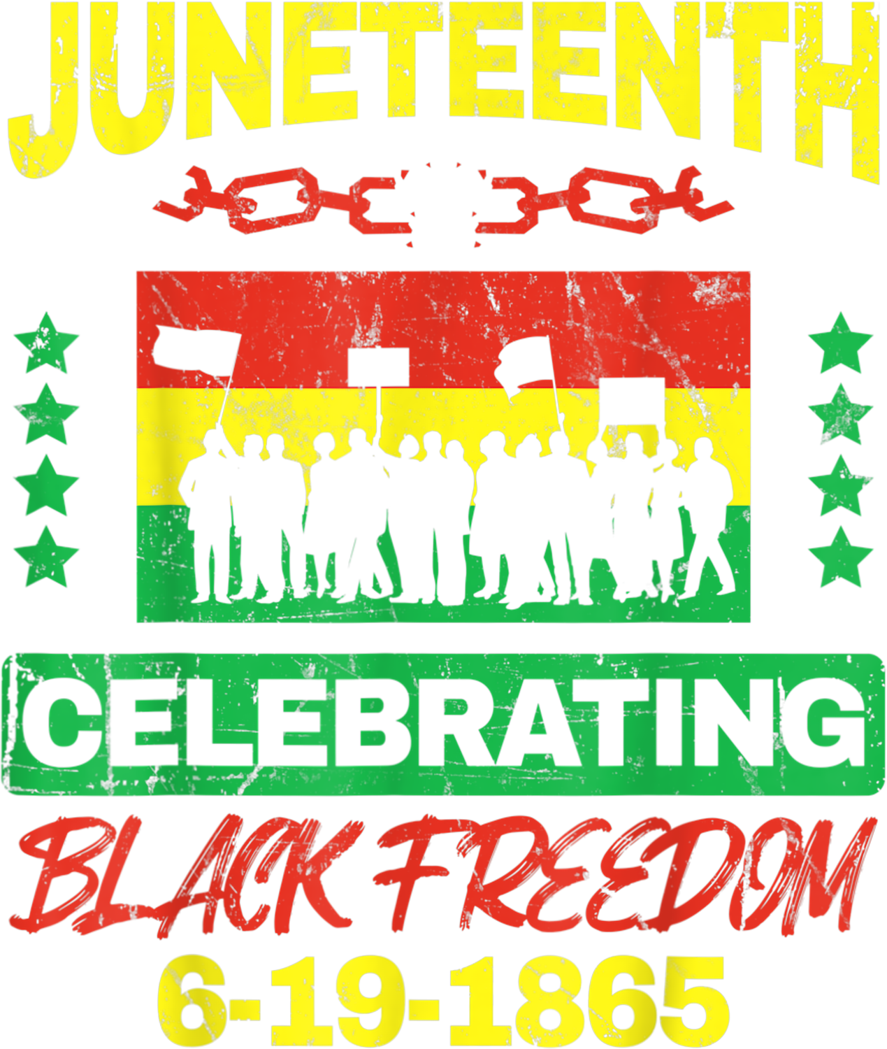 Black Freedom DTF Transfers