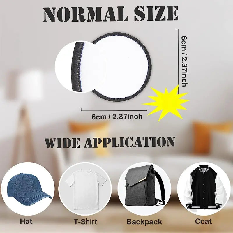 White Patches for Sublimation, DTF or HTV!
