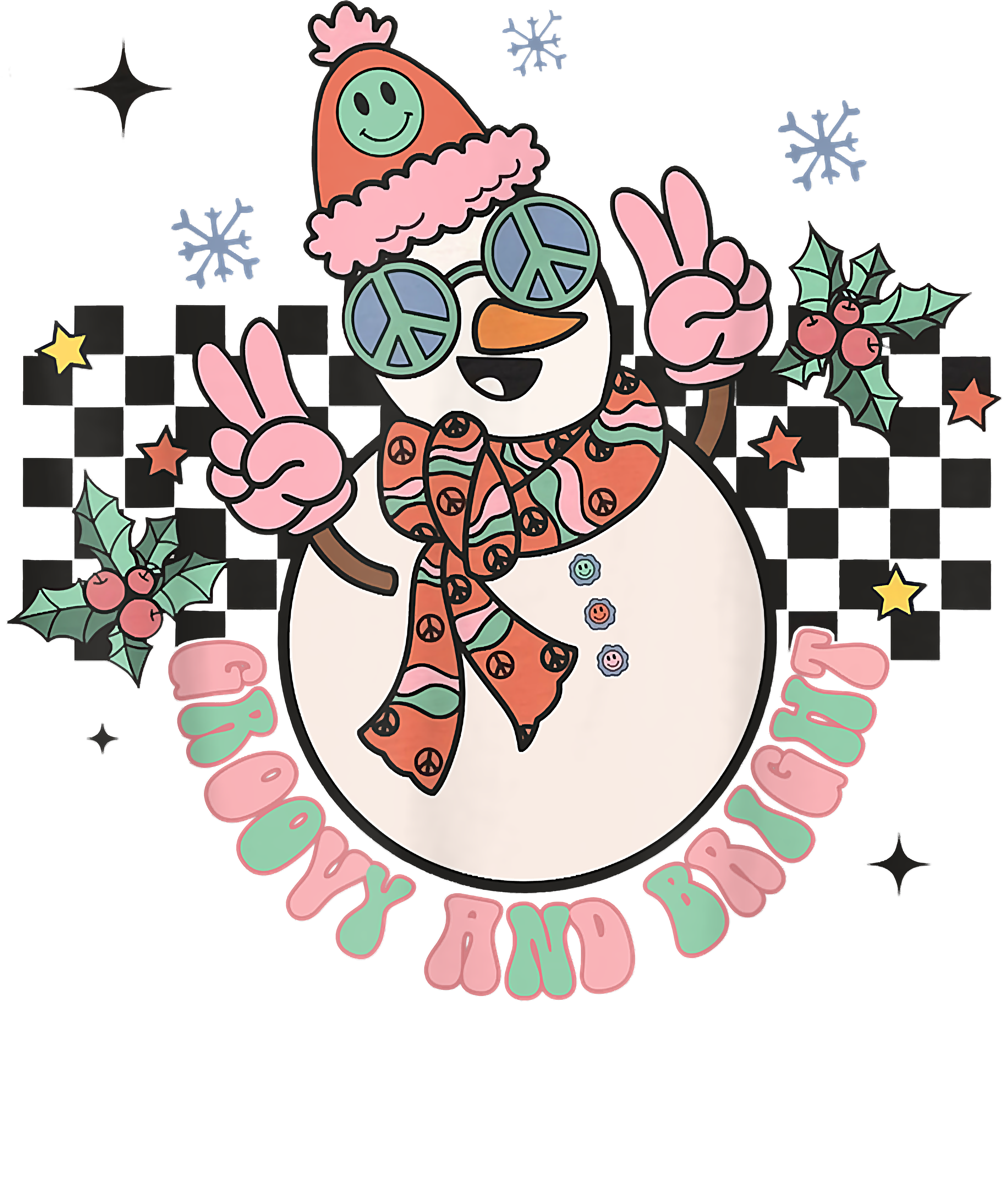Snowmies Christmas DTF Transfers