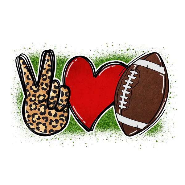 Peace Love Football DTF Transfers