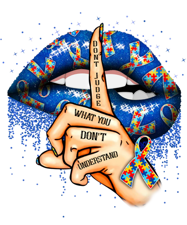 Autism Lips DTF Transfers