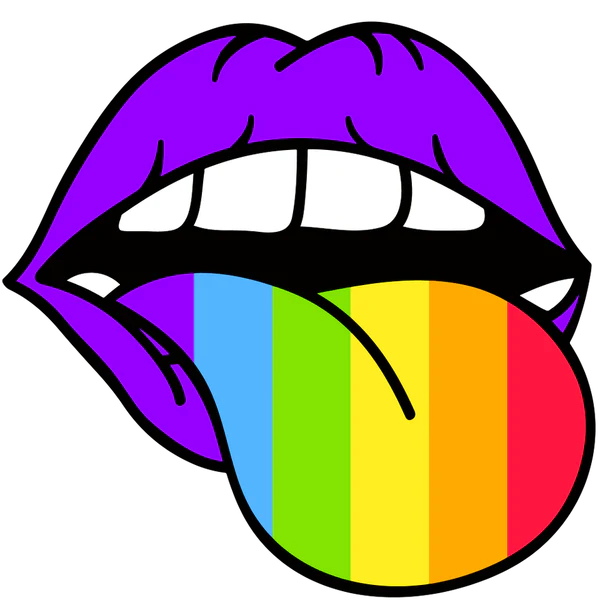 Gay Pride Lips DTF Transfers