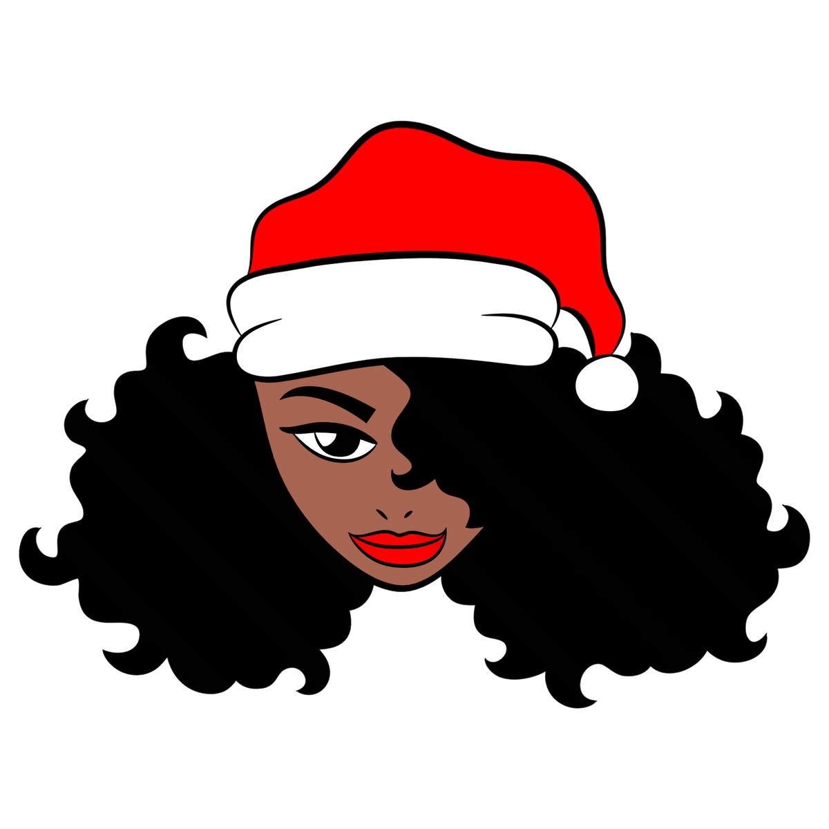Lady Santa DTF Transfers