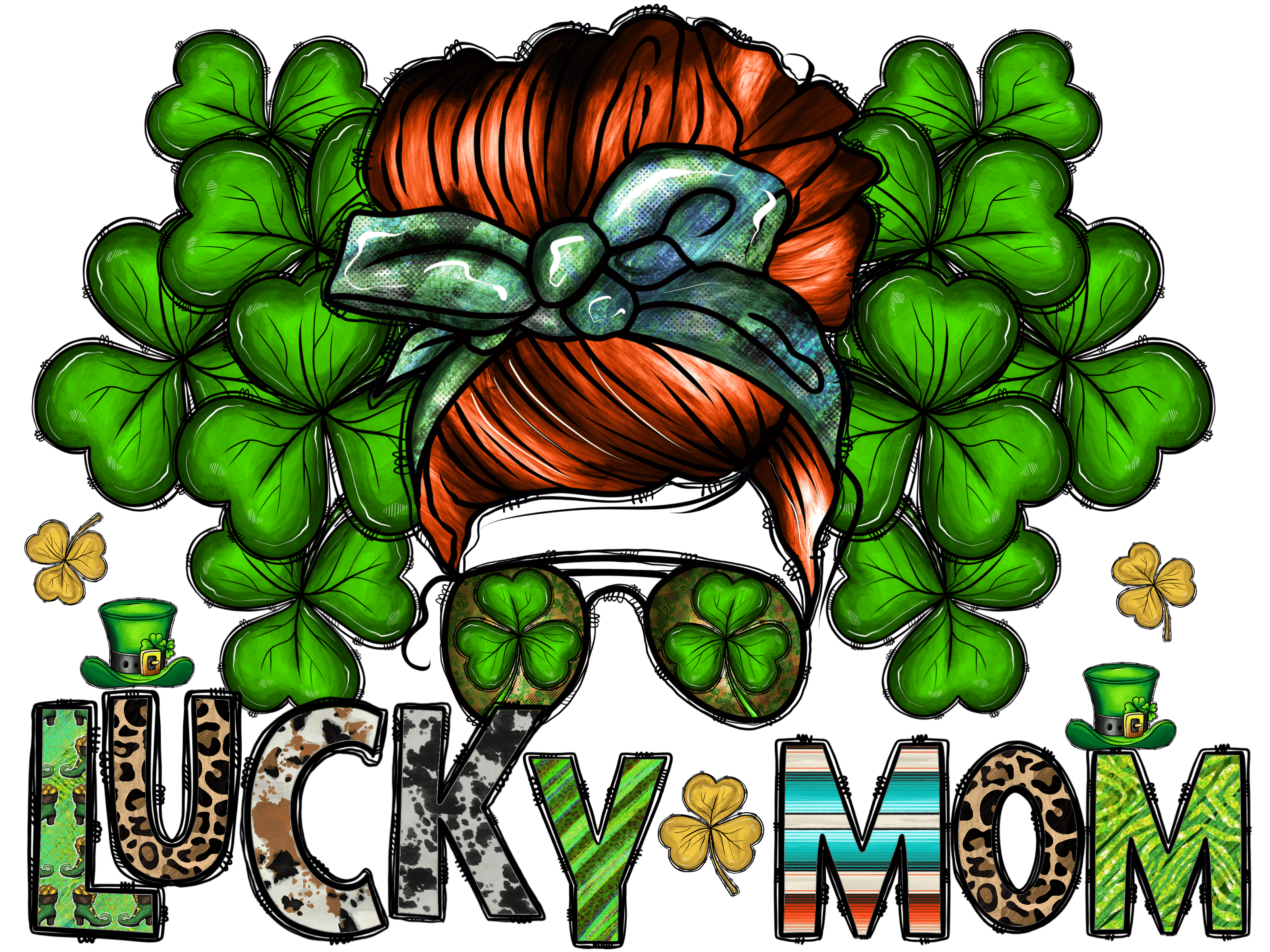 Lucky Mom DTF Transfers