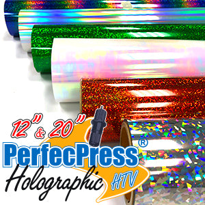 SALE!! - 50% OFF - PerfecPress Holographic HTV Sheets & Rolls