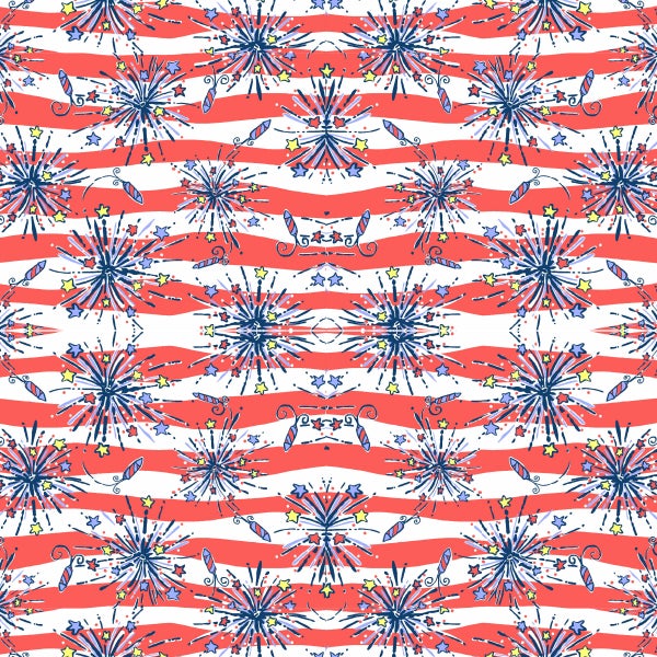 Custom Patterns Red, White & Blue 12" x 18" Turbo Sheet
