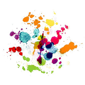 Paint Splatter DTF Transfers