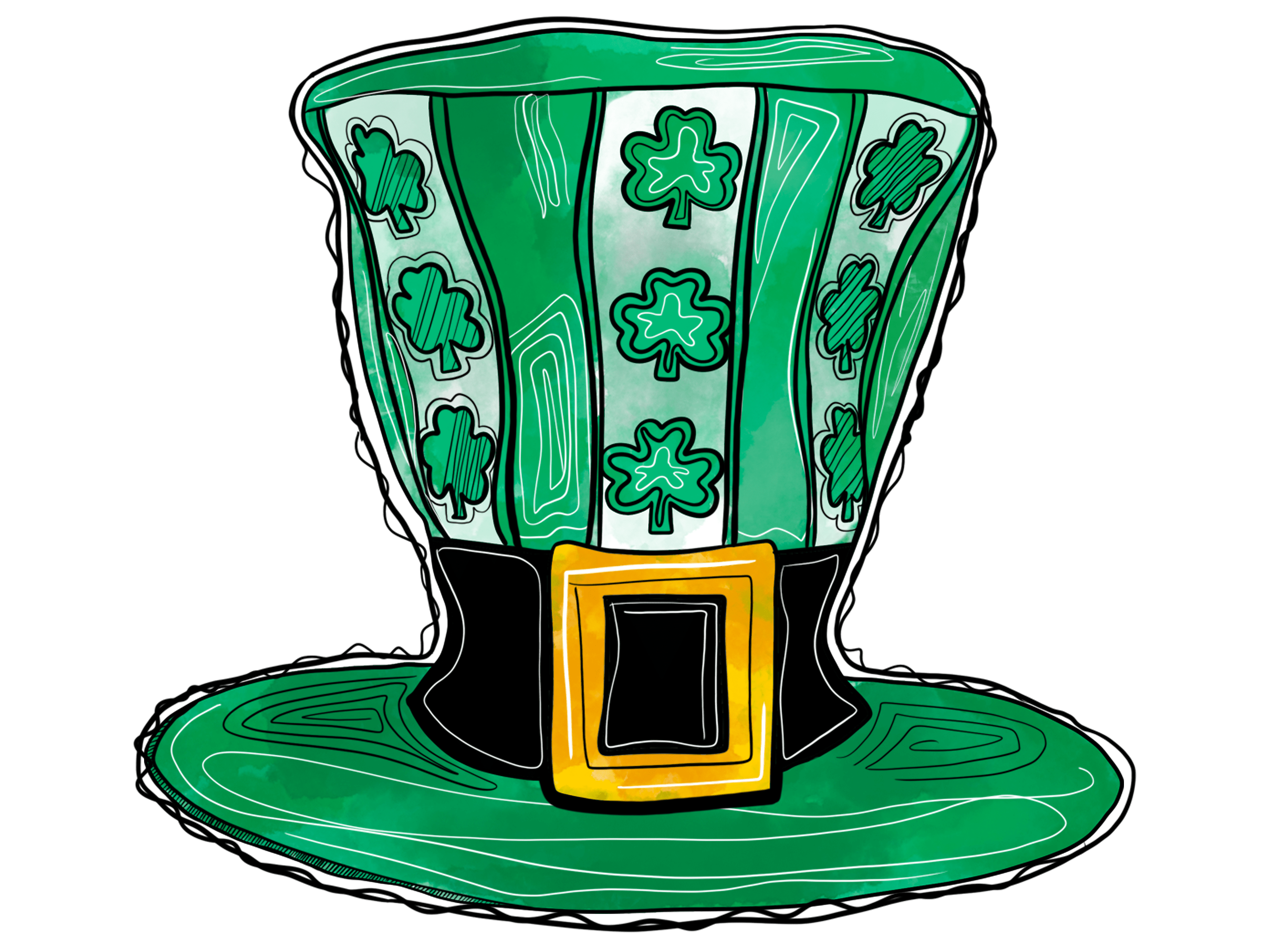 St. Patrick's Day Hat DTF Transfers