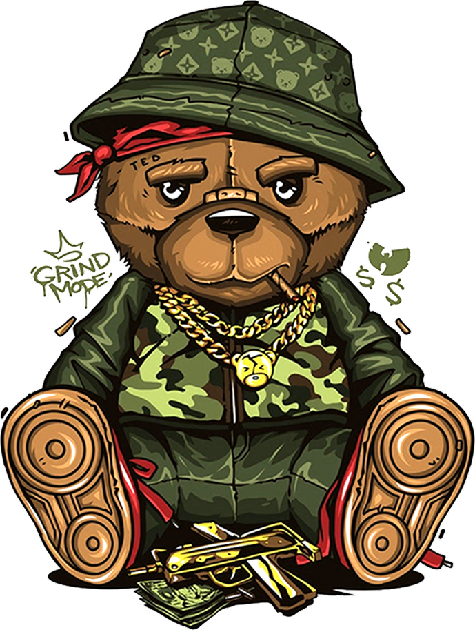 Bad Teddy DTF Transfers