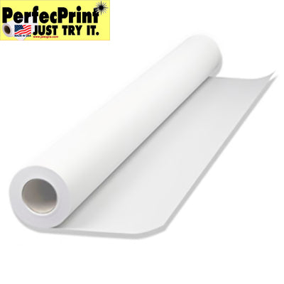 3mil Gloss White Vinyl Black Permanent Adhesive 54 x 150