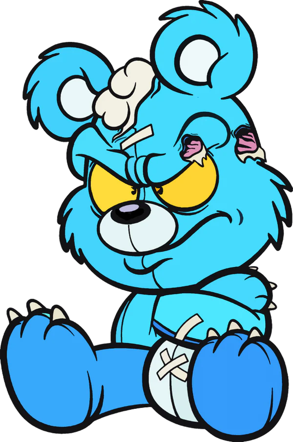 Zombie Teddy Bear DTF Transfers