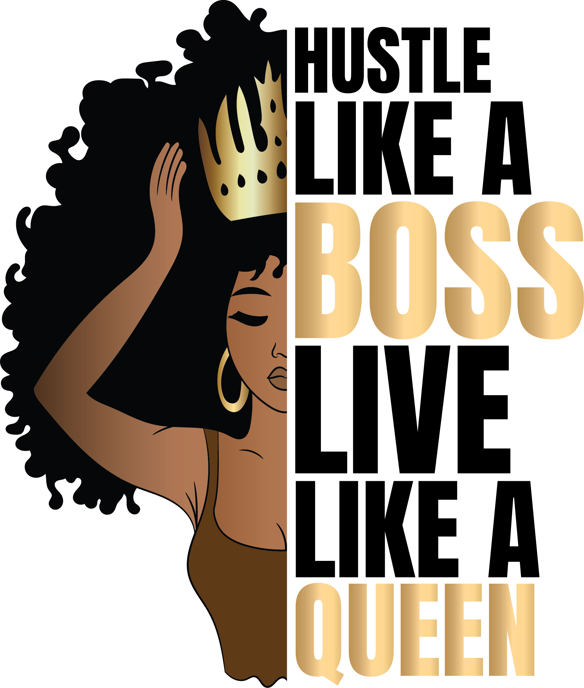 Hustle Queen DTF Transfers