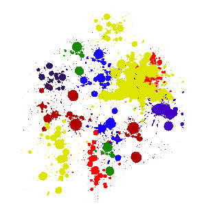 Paint Splatter DTF Transfers