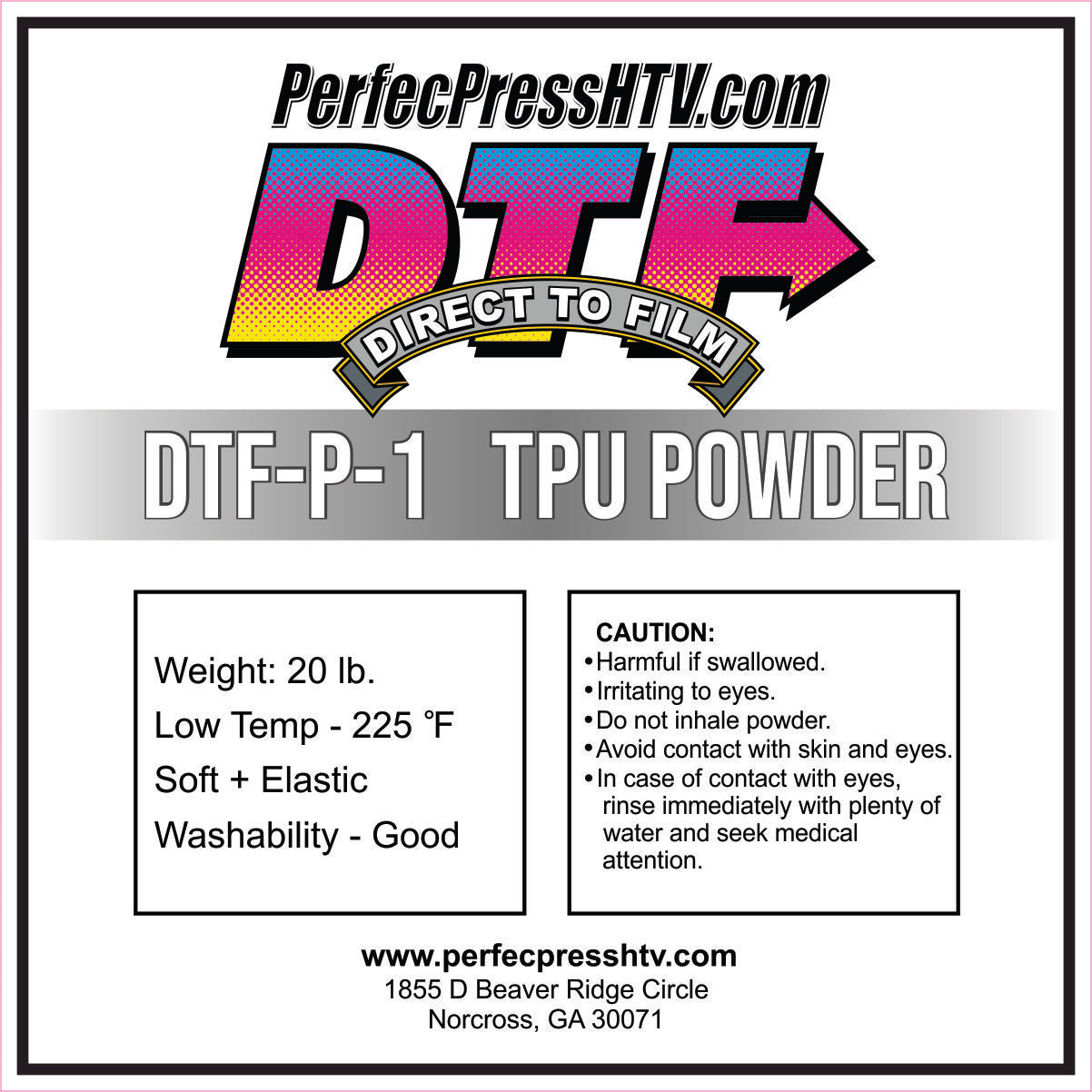 PerfecPress TPU DTF Powder