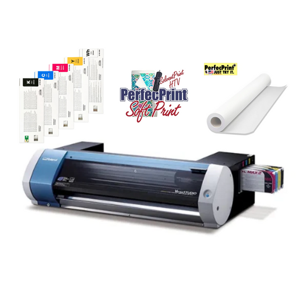 Roland VersaStudio BN-20D Printer/Cutter Bundle with Ink Set and Adhesive  Powder