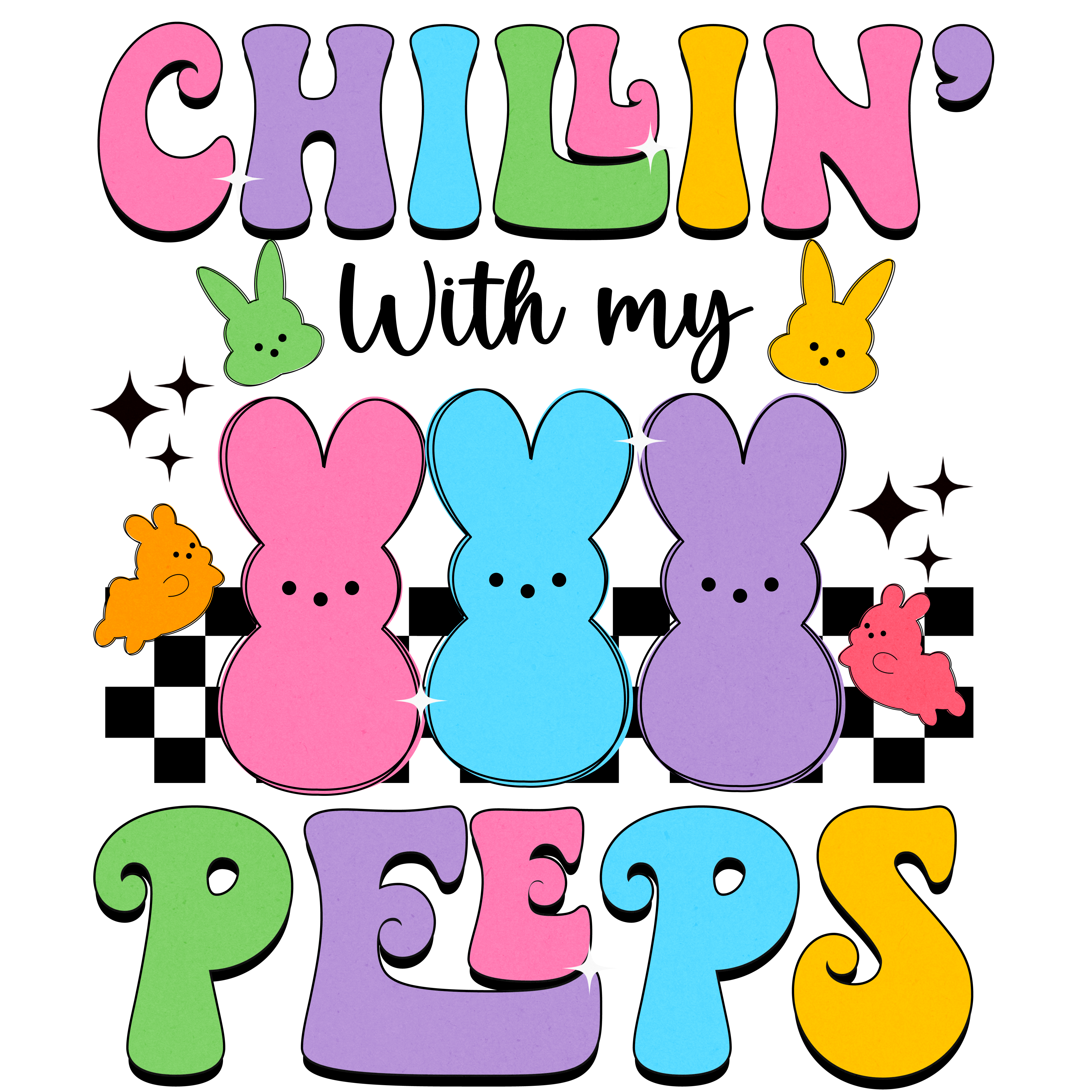 Chillin with my PEEPS DTF