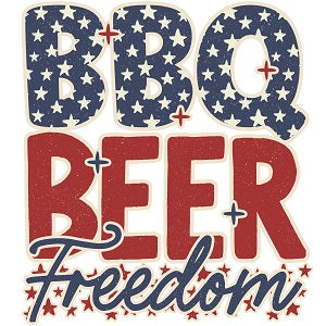 BBQ Beer Freedom DTF Transfers