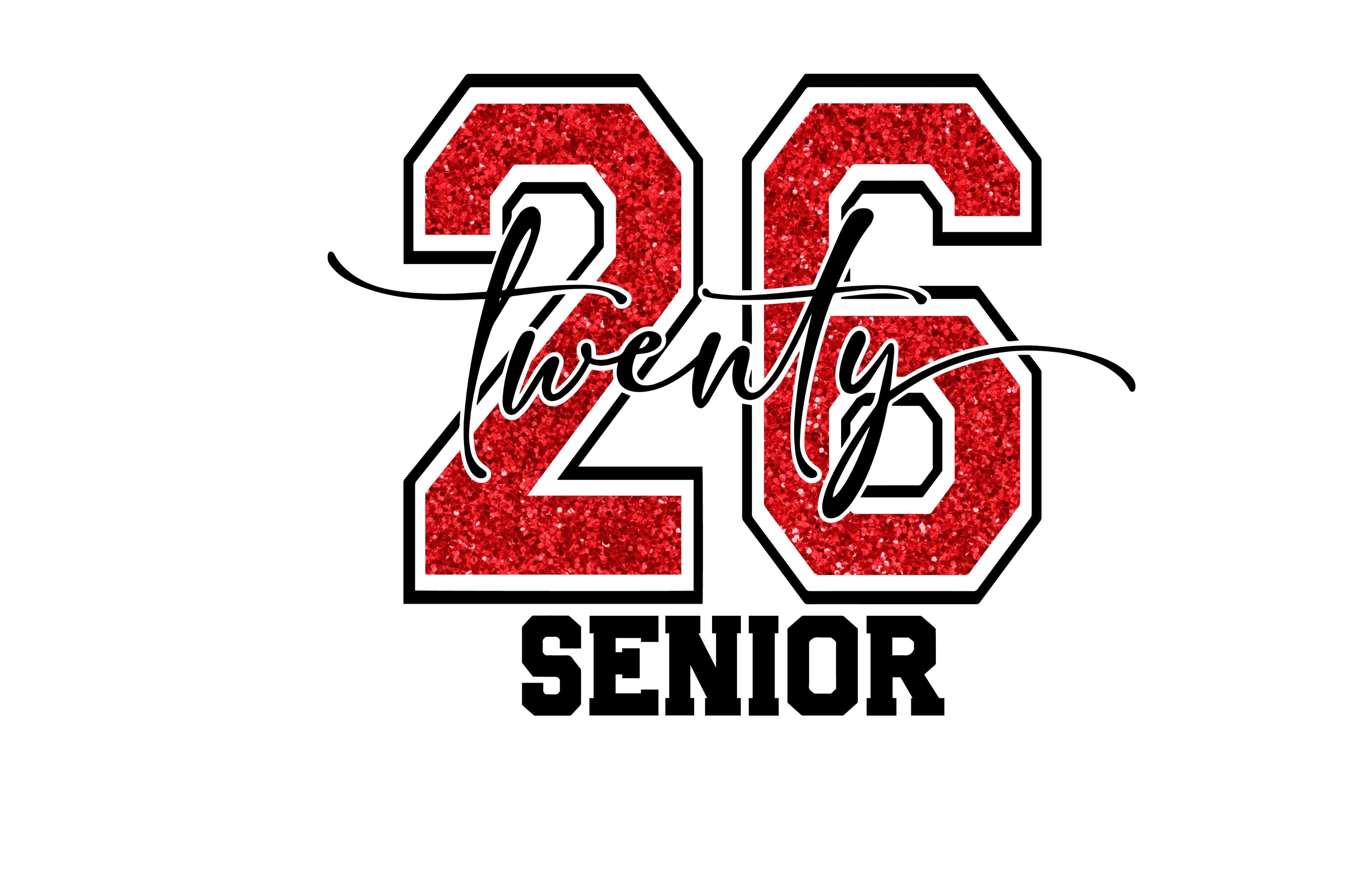 SENIOR 2026 RED AND BLACK