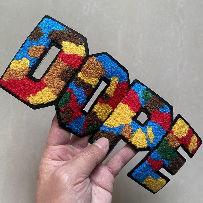 Emboidered Patches with Hot Melt Adhesive