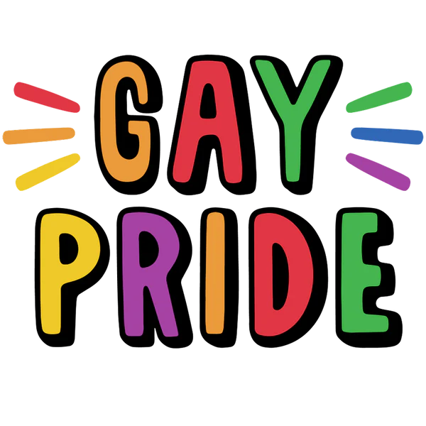 Pride Rhinestone Transfer Gay Pride DTF Transfers