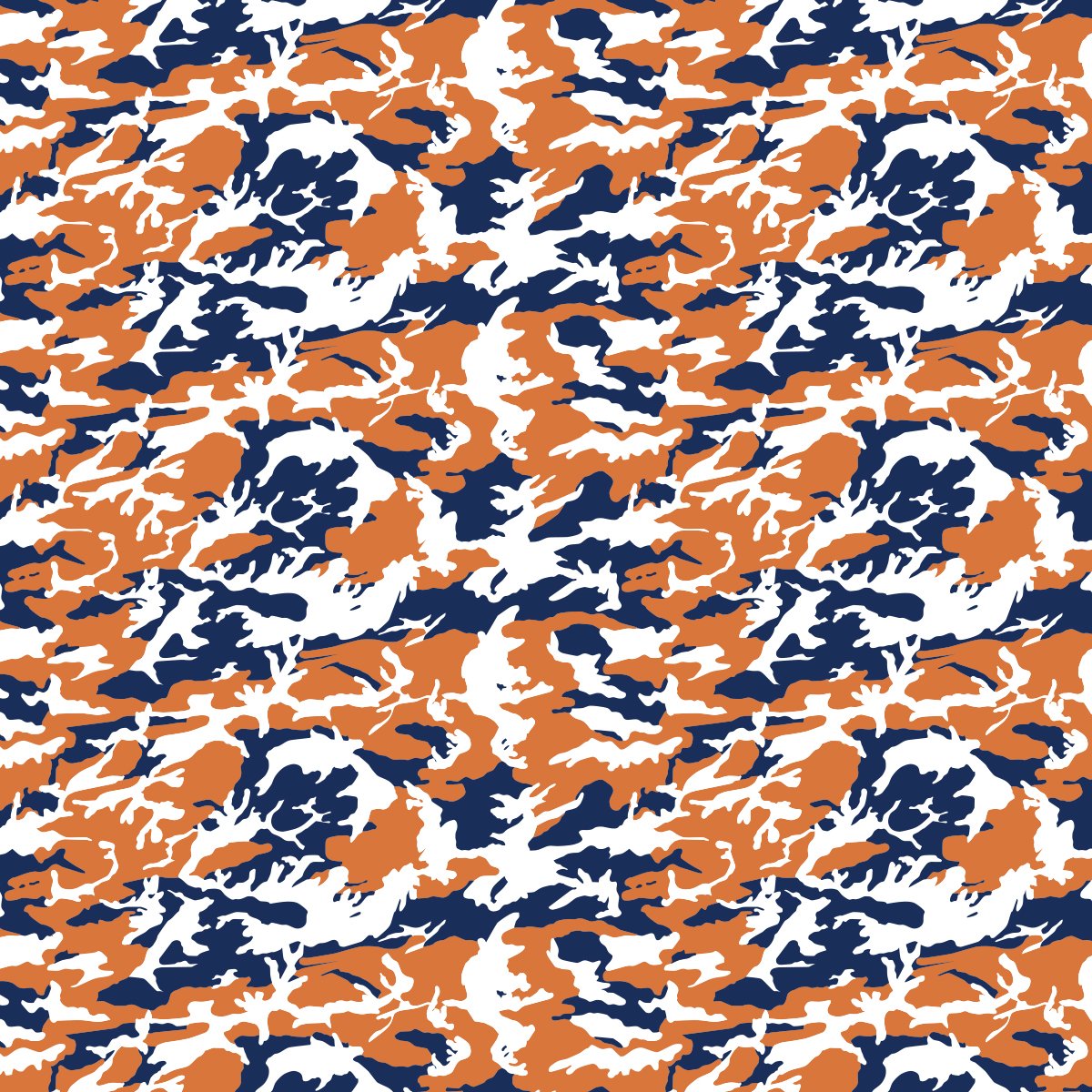 Fatigue Military Orange Blue - HTV Pattern