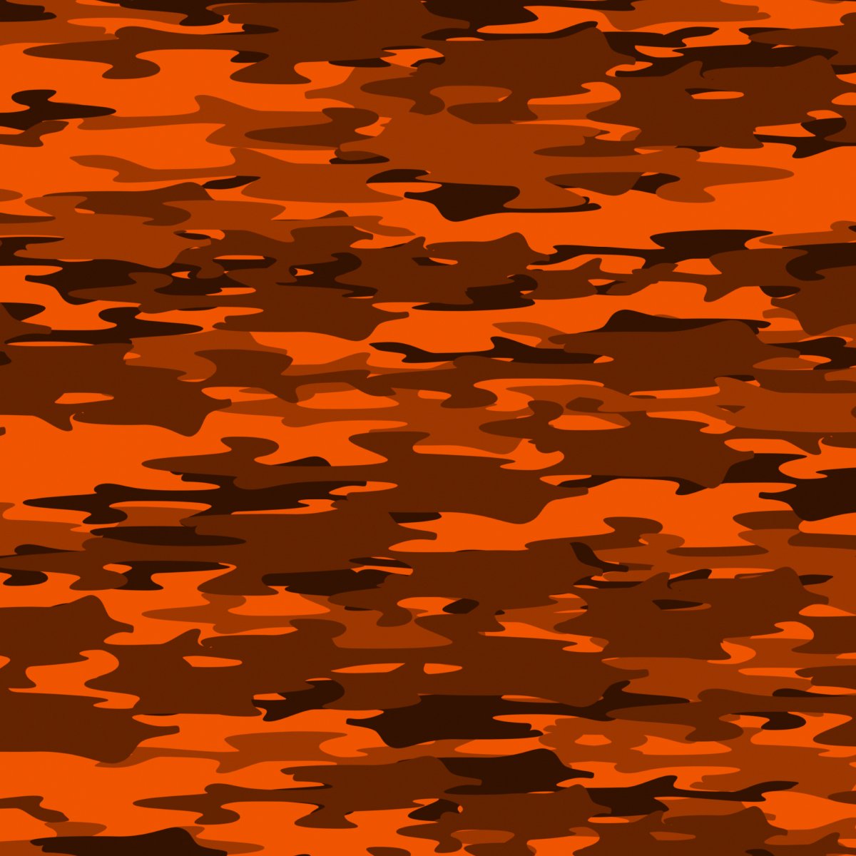 Army Camo Orange/Blue - HTV Pattern