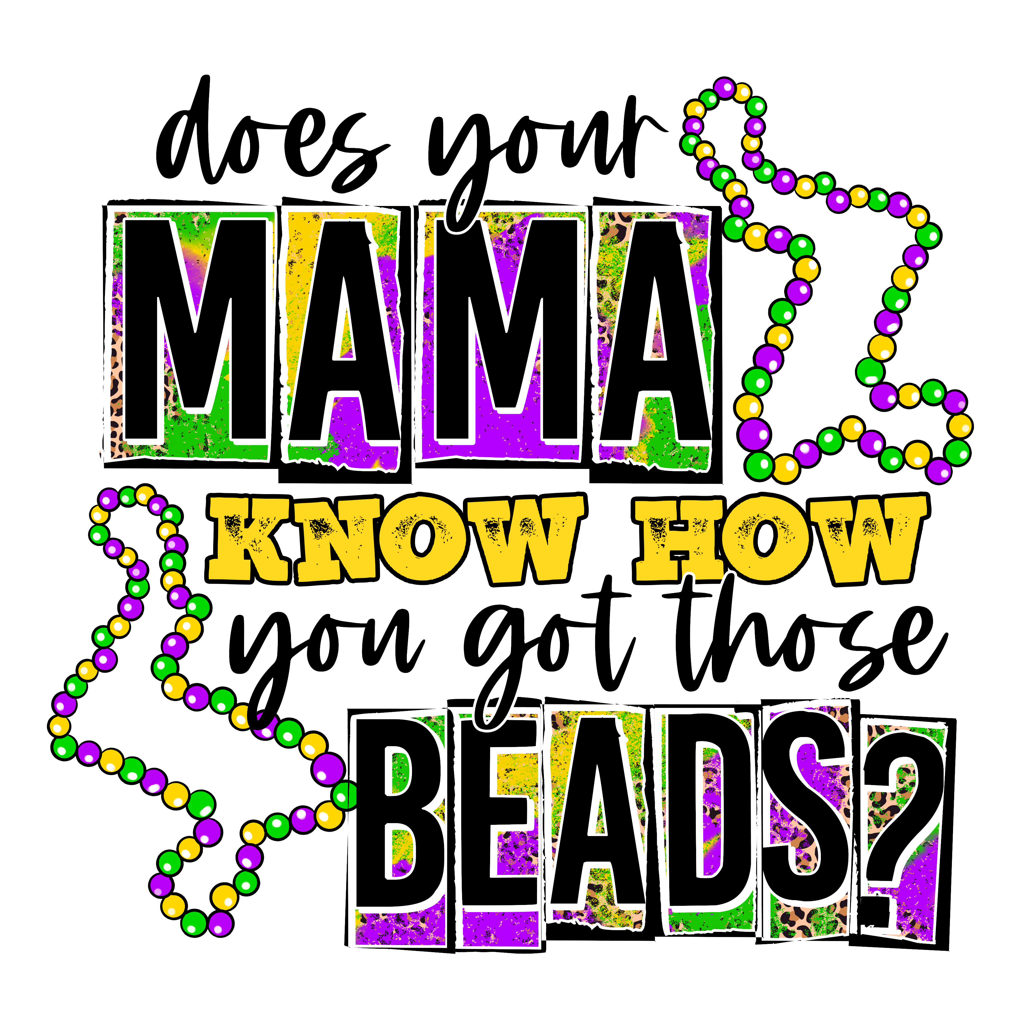 Mama Beads DTF Transfers