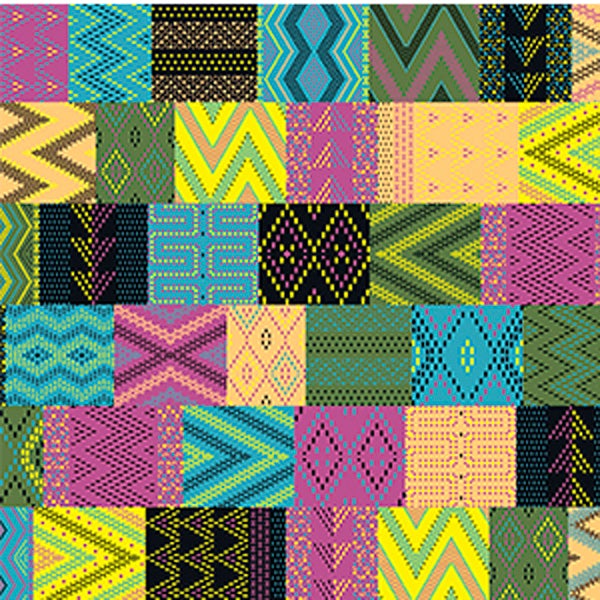 Custom Patterns Kente 18" x 36" Decal Sheet