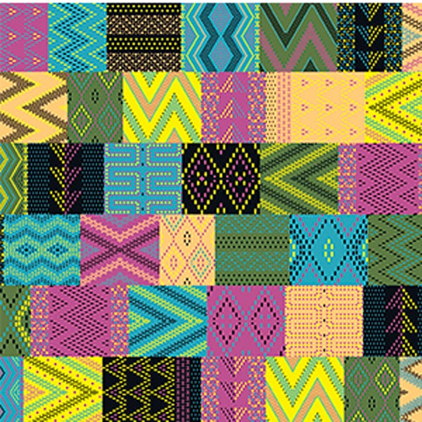 Custom Patterns Kente 18" x 36" Glitter Sheet