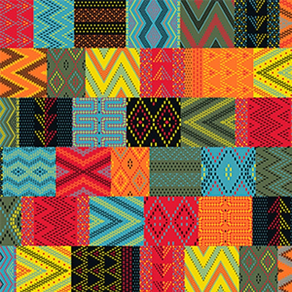 Custom Patterns Kente 12" x 18" Turbo Sheet