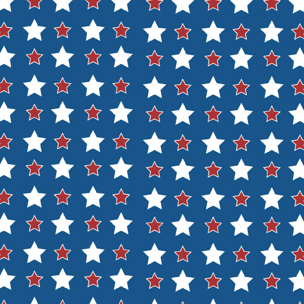 Custom Patterns Red, White & Blue 12" x 18" HTV Sheet